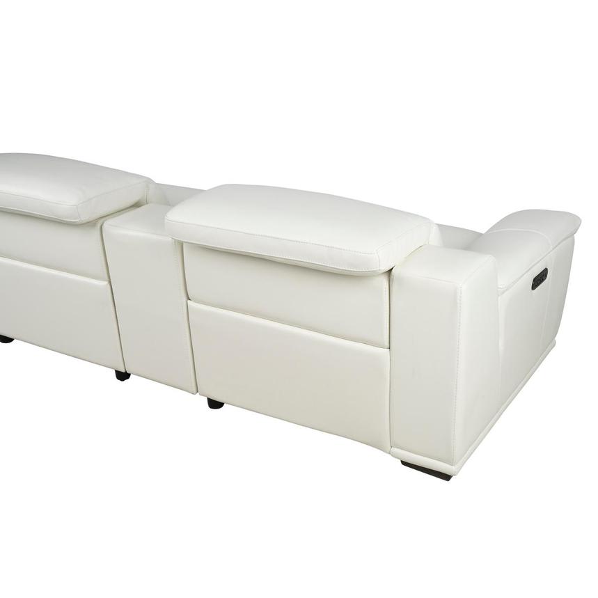 Davis 2.0 White Home Theater Leather Seating with 5PCS/2PWR  alternate image, 4 of 12 images.
