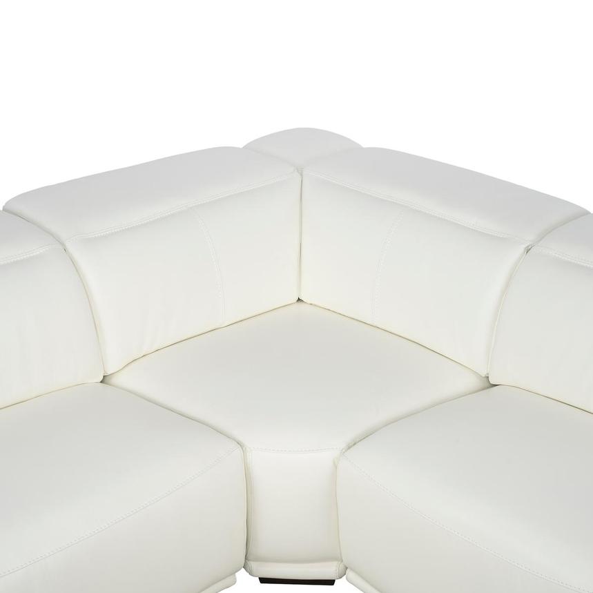 Davis 2.0 White Leather Power Reclining Sectional with 7PCS/3PWR alternate image, 5 of 13 images.