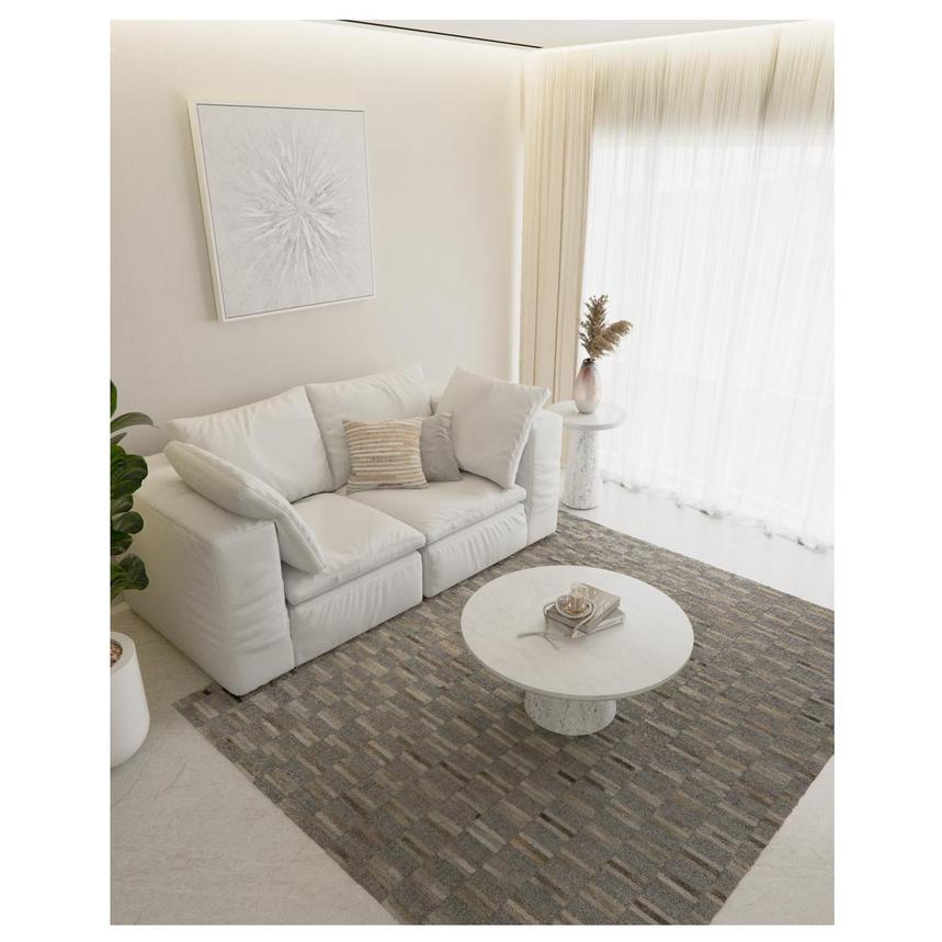 Storm Cowhide Patchwork 5' x 8' Area Rug  alternate image, 2 of 5 images.