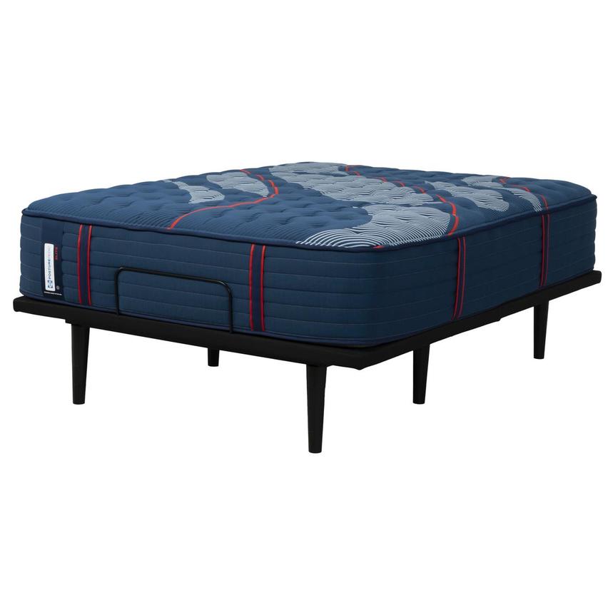 Elite Brenham II Medium Queen Mattress w/Ease® Powered Base by Stearns & Foster