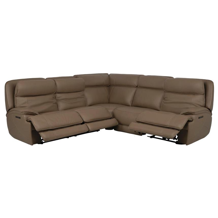 Mambo Leather Power Reclining Sectional with 5PCS/3PWR  alternate image, 2 of 8 images.