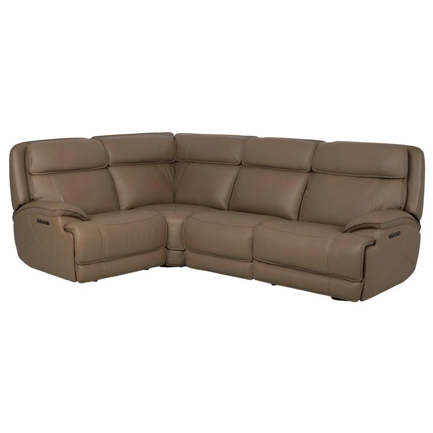 Mambo Leather Power Reclining Sectional with 4PCS/2PWR  main image, 1 of 10 images.