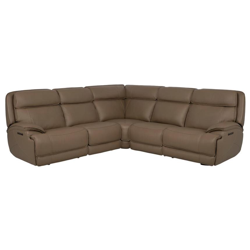 Mambo Leather Power Reclining Sectional with 5PCS/2PWR  main image, 1 of 11 images.