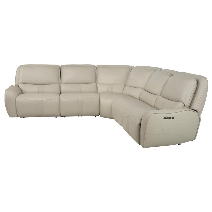 Tango Leather Power Reclining Sectional with 5PCS/2PWR  alternate image, 4 of 9 images.
