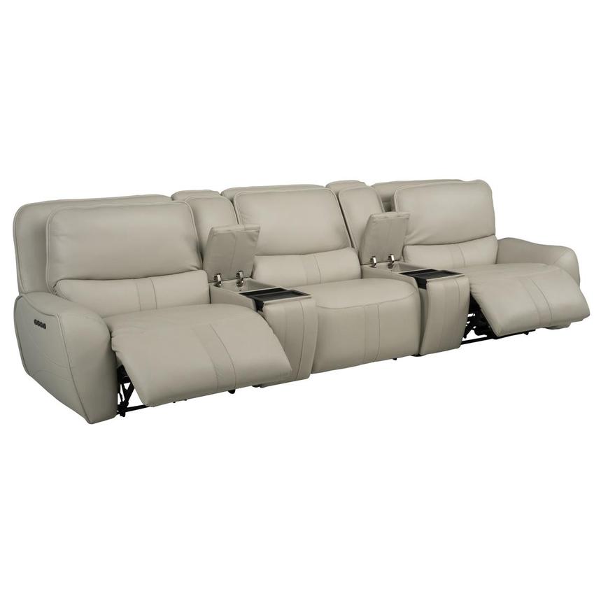 Tango Home Theater Leather Seating with 5PCS/2PWR  alternate image, 4 of 14 images.