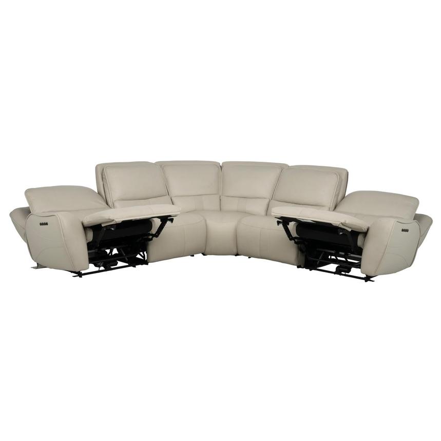 Tango Leather Power Reclining Sectional with 5PCS/2PWR alternate image, 3 of 9 images.