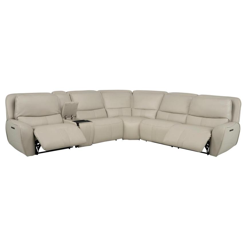 Tango Leather Power Reclining Sectional with 6PCS/2PWR  alternate image, 2 of 15 images.