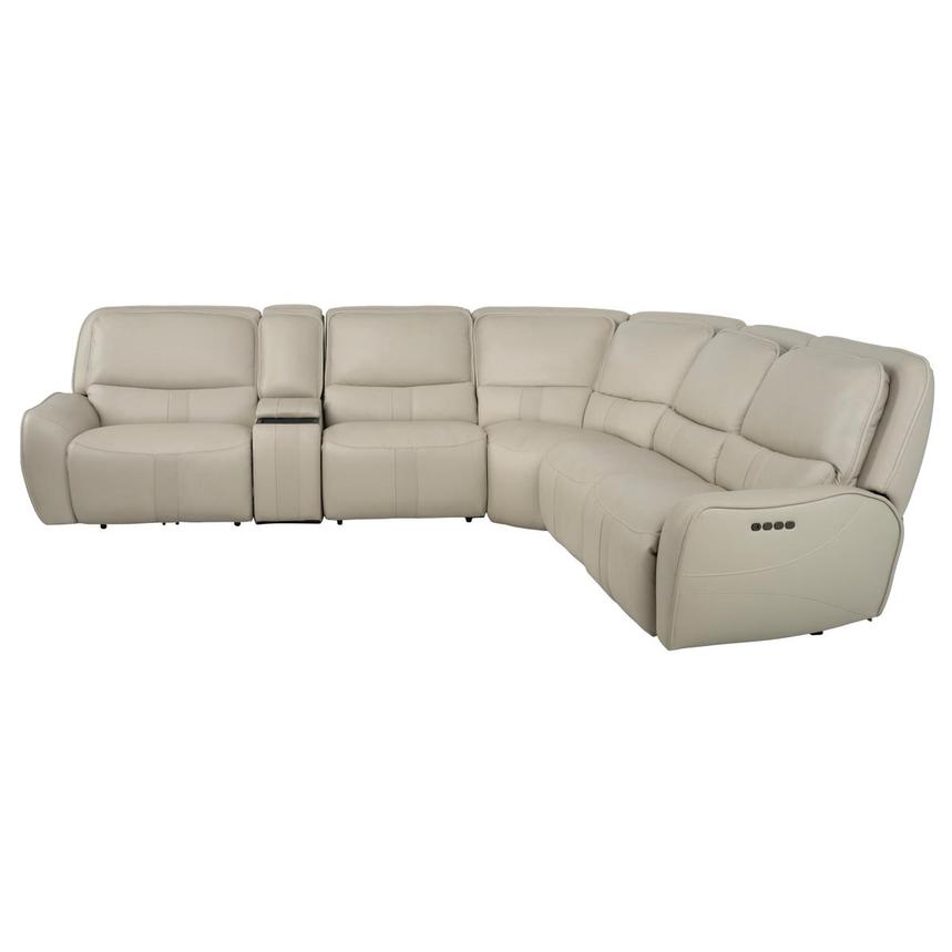 Tango Leather Power Reclining Sectional with 6PCS/3PWR  alternate image, 4 of 15 images.