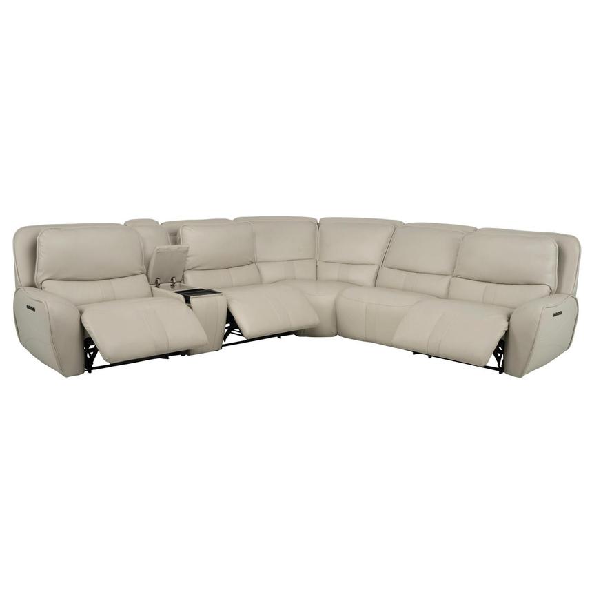 Tango Leather Power Reclining Sectional with 6PCS/3PWR alternate image, 2 of 15 images.