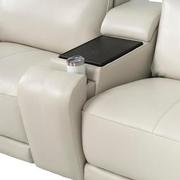 Rumba Leather Power Reclining Sectional with 6PCS/2PWR  alternate image, 5 of 16 images.