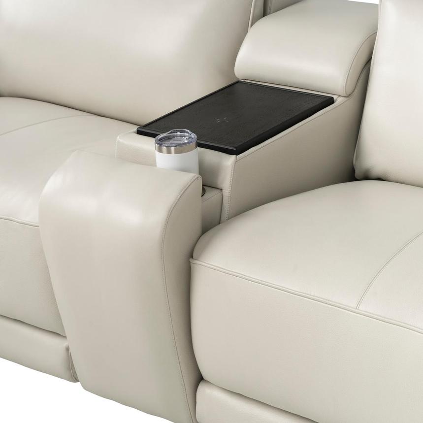 Rumba Leather Power Reclining Sectional with 6PCS/3PWR alternate image, 5 of 16 images.