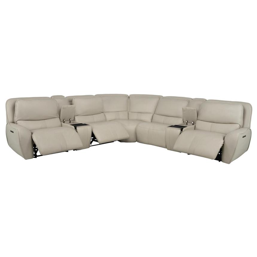 Tango Leather Power Reclining Sectional with 7PCS/3PWR  alternate image, 2 of 15 images.