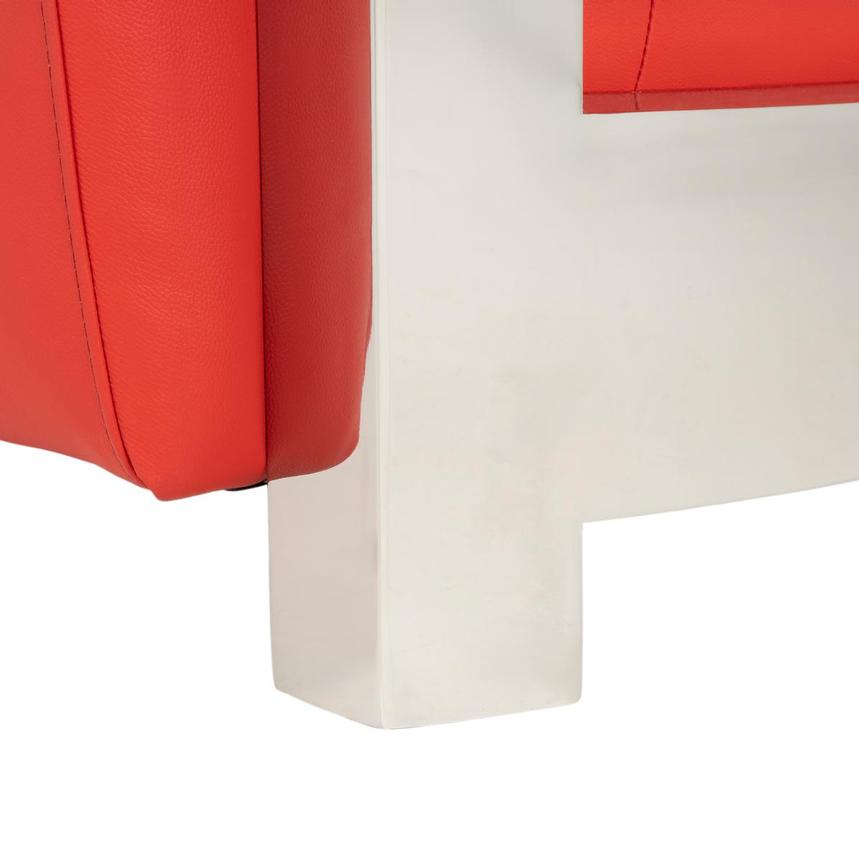 Aviator II Red Leather Accent Chair  alternate image, 8 of 8 images.