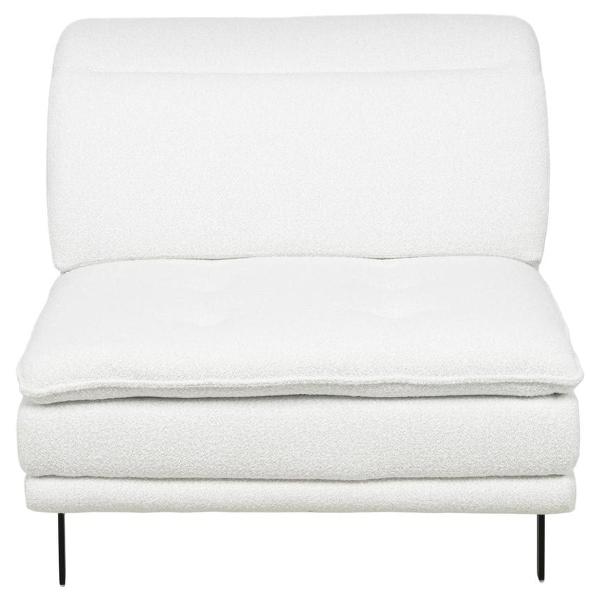 Belana White Armless Chair  alternate image, 2 of 5 images.