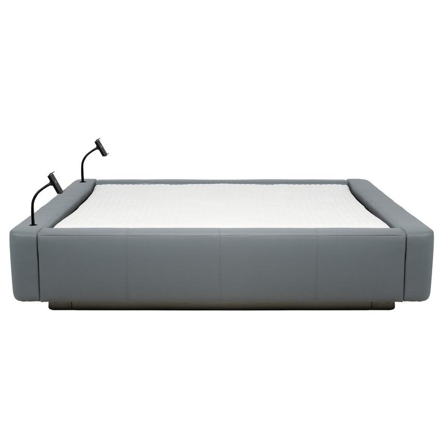 Cassie Party Grey King Platform Bed w/3 Backrests  alternate image, 4 of 4 images.