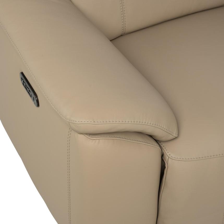Cordova Dark Cream Home Theater Leather Seating with 5PCS/2PWR alternate image, 7 of 11 images.