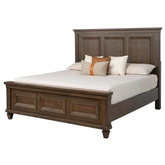 Marisol Brown King Panel Bed