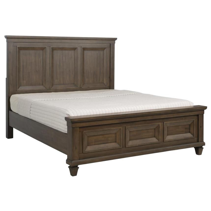 Marisol Brown King Panel Bed alternate image, 3 of 7 images.