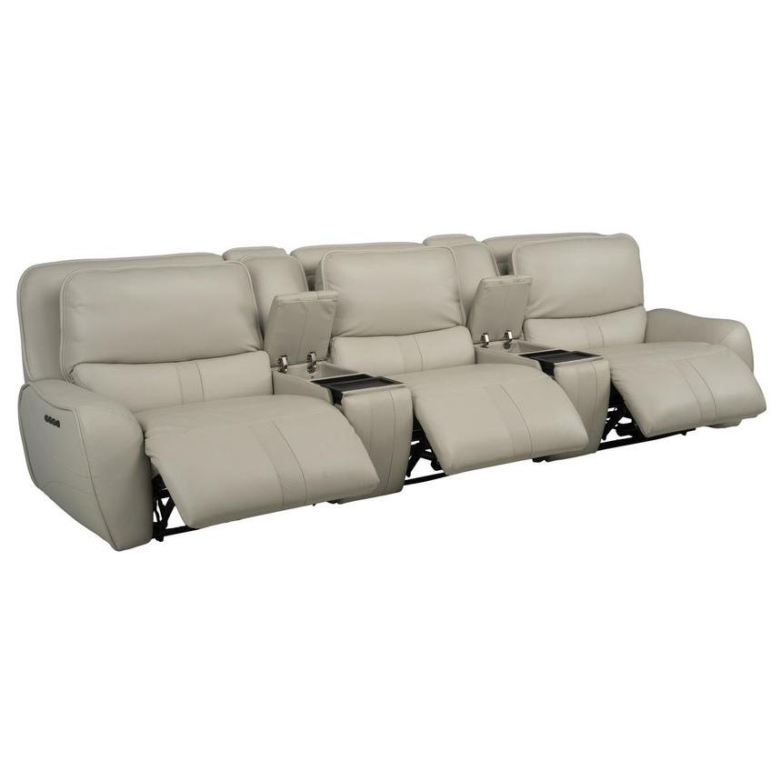 Tango Home Theater Leather Seating with 5PCS/3PWR  alternate image, 4 of 14 images.