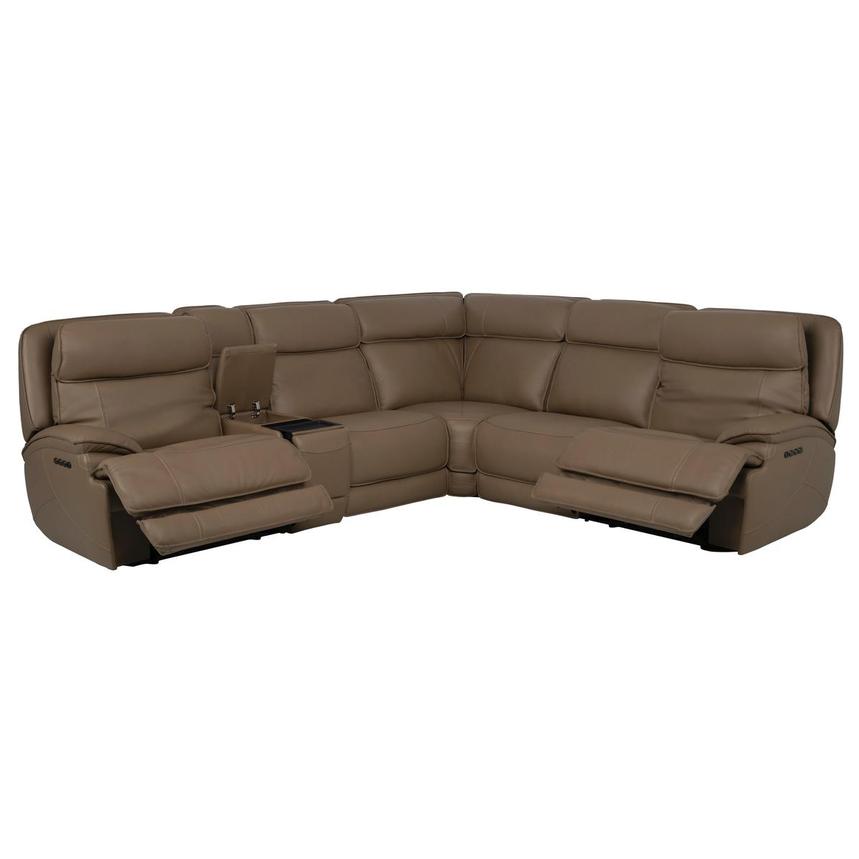 Mambo Leather Power Reclining Sectional with 6PCS/2PWR  alternate image, 2 of 12 images.