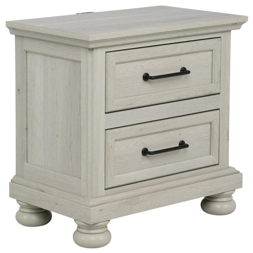 Lenox Grey Nightstand alternate image, 2 of 10 images.