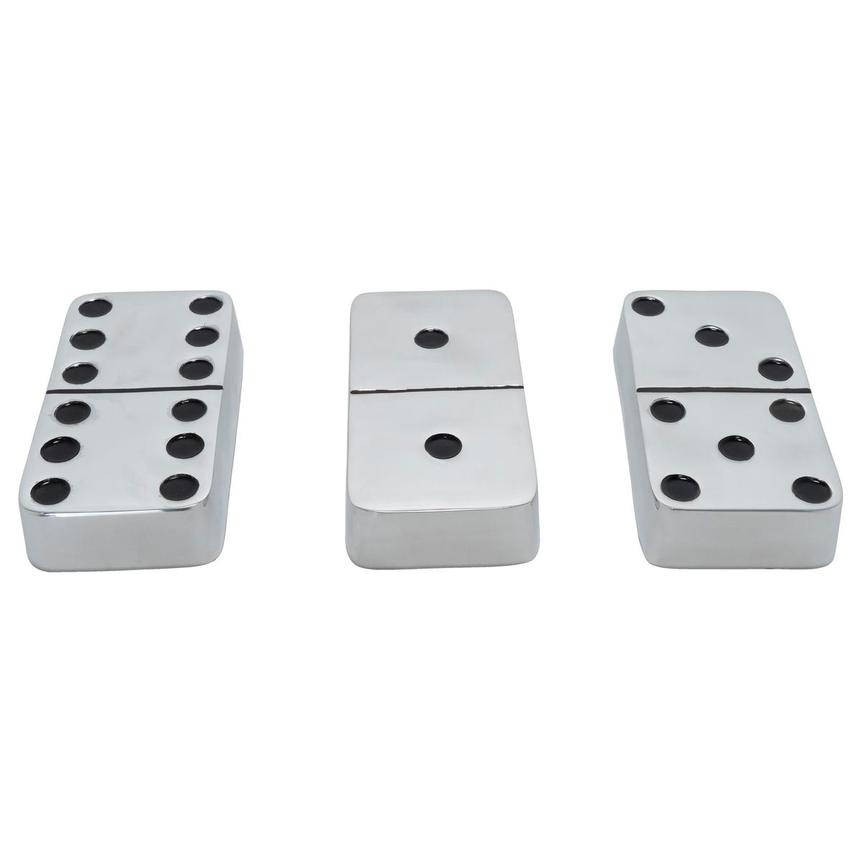 Dominos Silver Sculpture Set of 3  alternate image, 2 of 7 images.