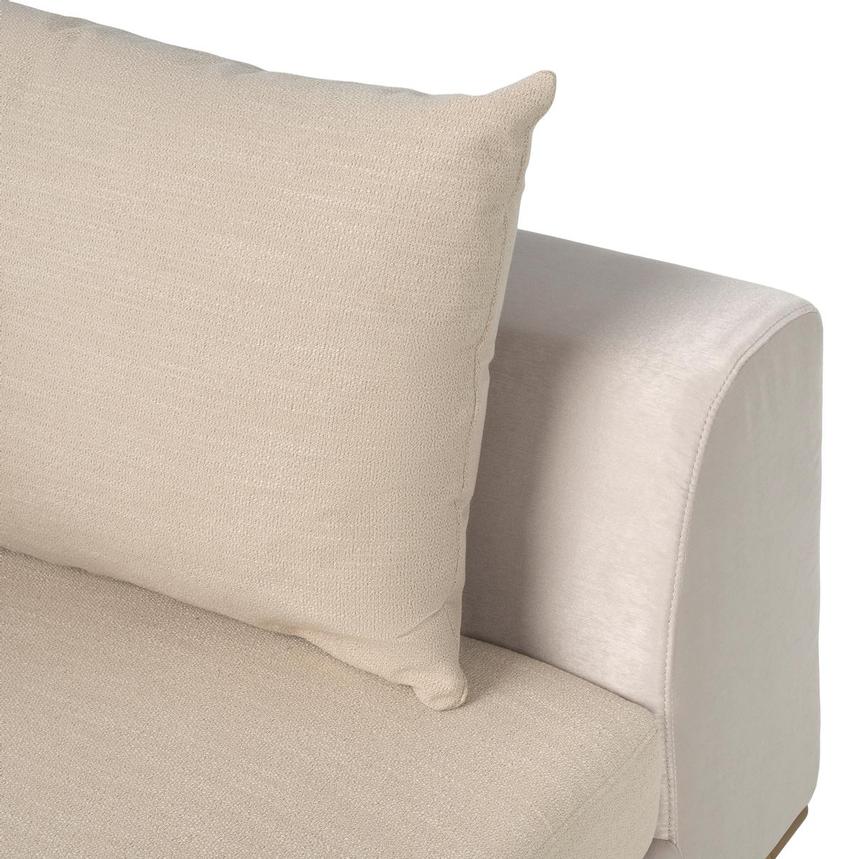 Hanna Beige Armless Loveseat  alternate image, 6 of 10 images.