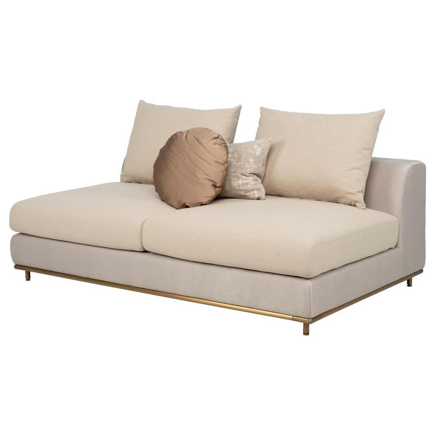 Hanna Beige Armless Loveseat  main image, 1 of 10 images.