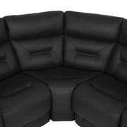 Palmer Dark Gray Leather Power Reclining Sectional with 4PCS/2PWR  alternate image, 5 of 9 images.