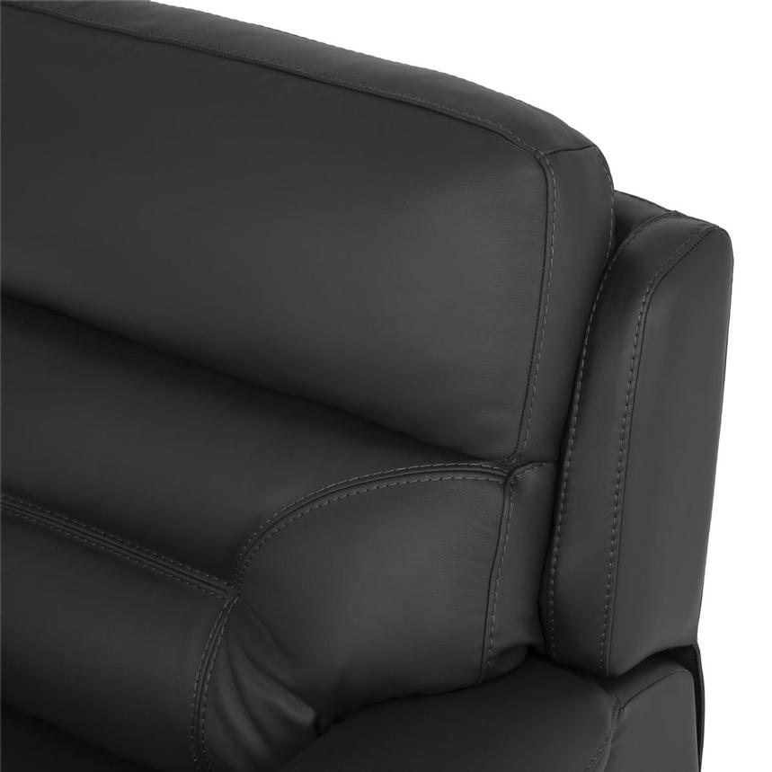 Palmer Dark Gray Leather Power Reclining Sectional with 7PCS/3PWR alternate image, 8 of 11 images.