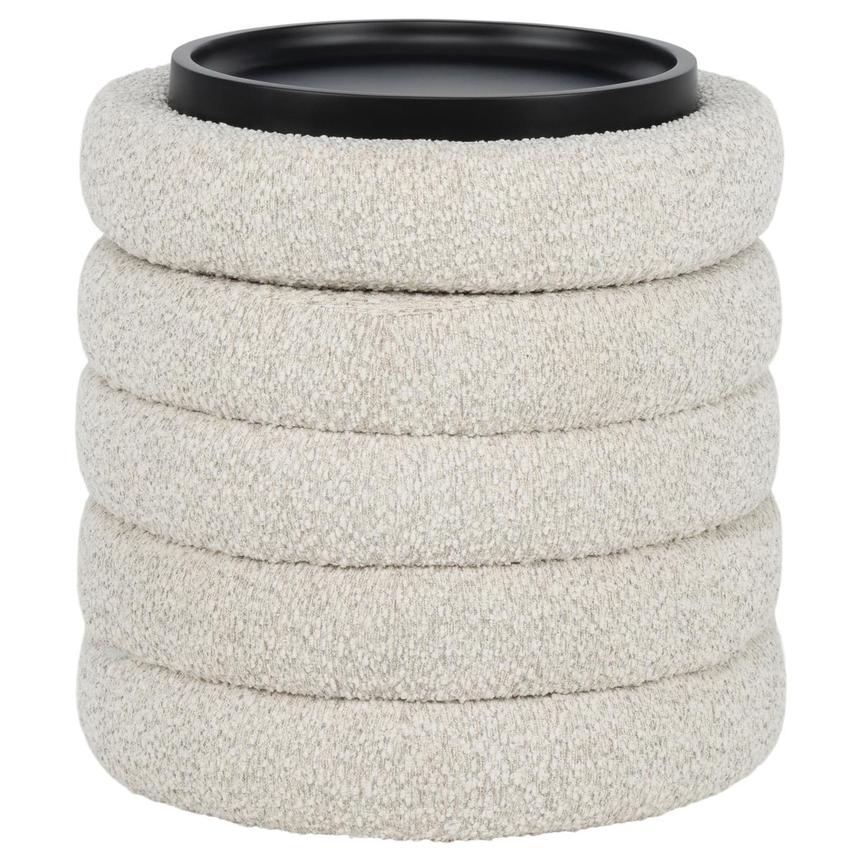 Milo White Ottoman w/Storage & Tray  alternate image, 2 of 7 images.