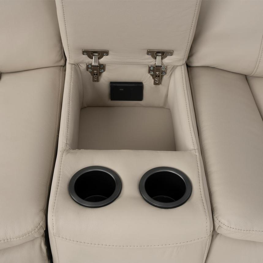 Benjamin Leather Sectional Sofa with 6PCS/2PWR  alternate image, 9 of 11 images.