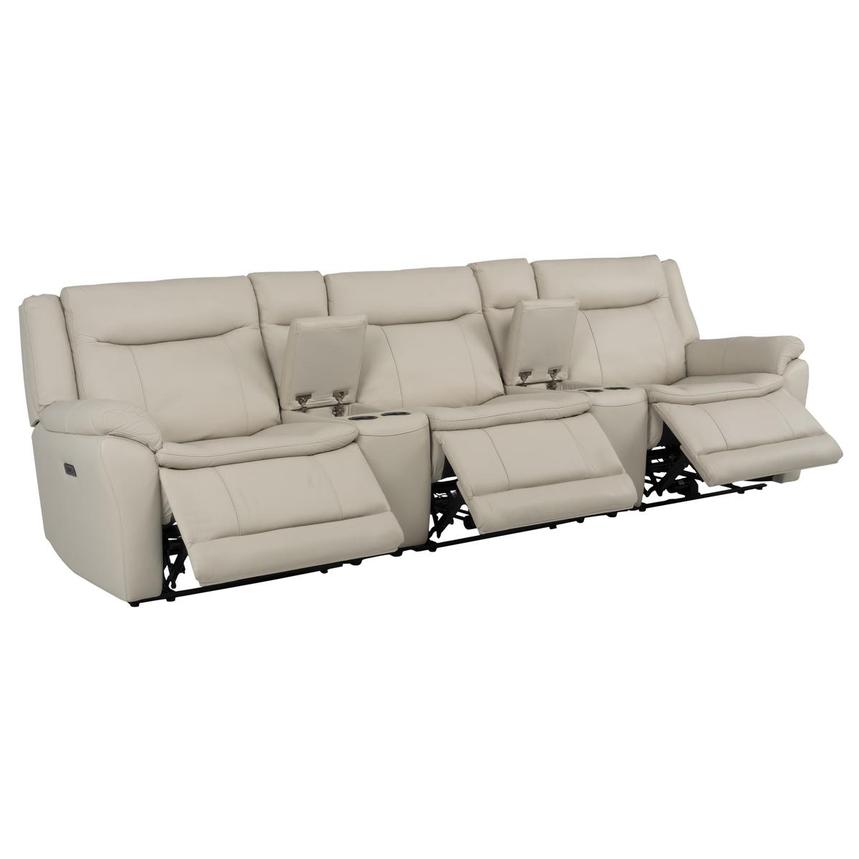 Benjamin Home Theater Leather Seating with 5PCS/3PWR  alternate image, 4 of 12 images.