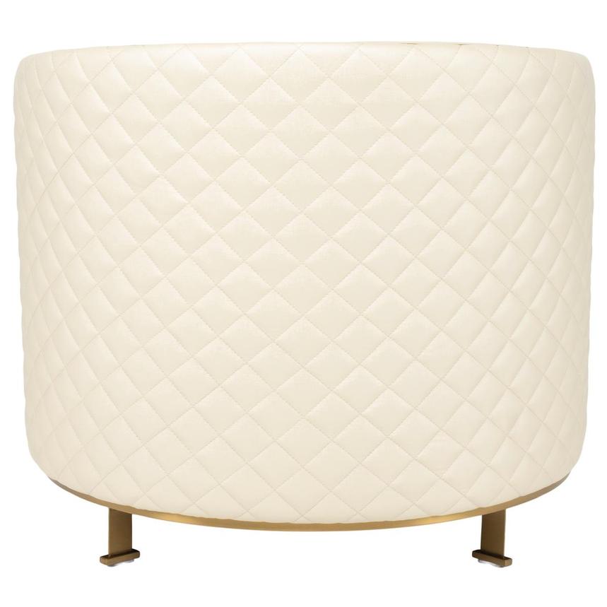 Maxi White/Gold Accent Chair  alternate image, 4 of 7 images.