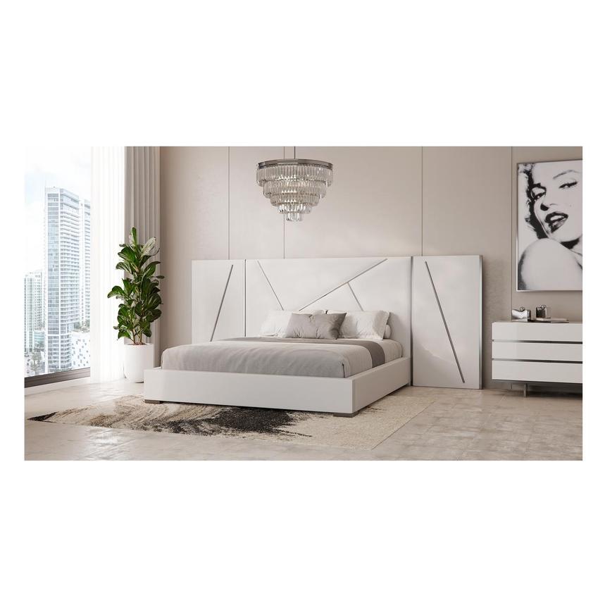 Luxboca Queen Platform Bed w/Side Panels  alternate image, 2 of 8 images.