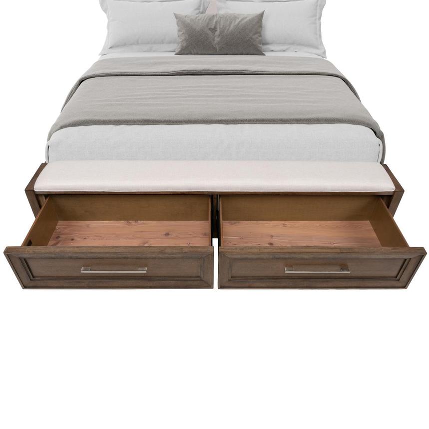 Vigo Brown King Storage Panel Bed alternate image, 3 of 8 images.