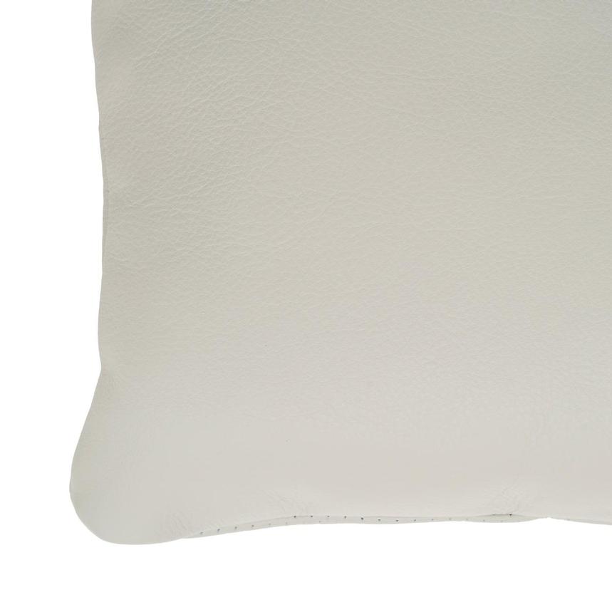 Byrne Light Grey Leather Accent Pillow  alternate image, 4 of 4 images.