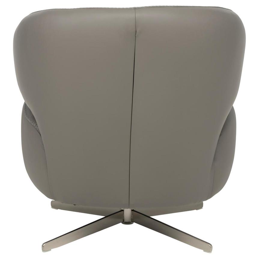 Tivona Gray Leather Swivel Chair alternate image, 5 of 9 images.