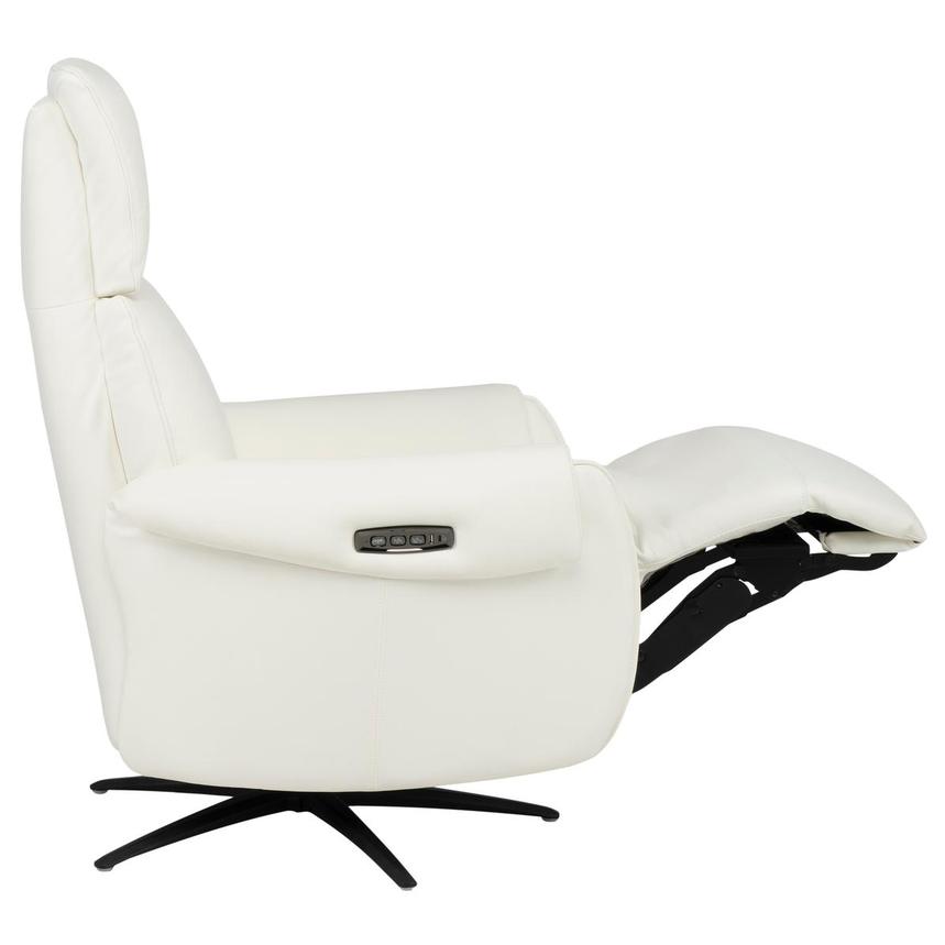 Torrence White Leather Power Recliner  alternate image, 7 of 16 images.