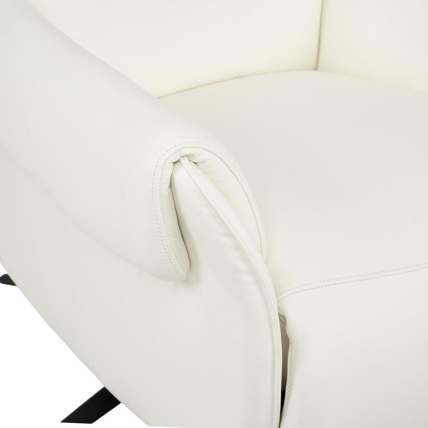 Torrence White Leather Power Recliner  alternate image, 14 of 16 images.