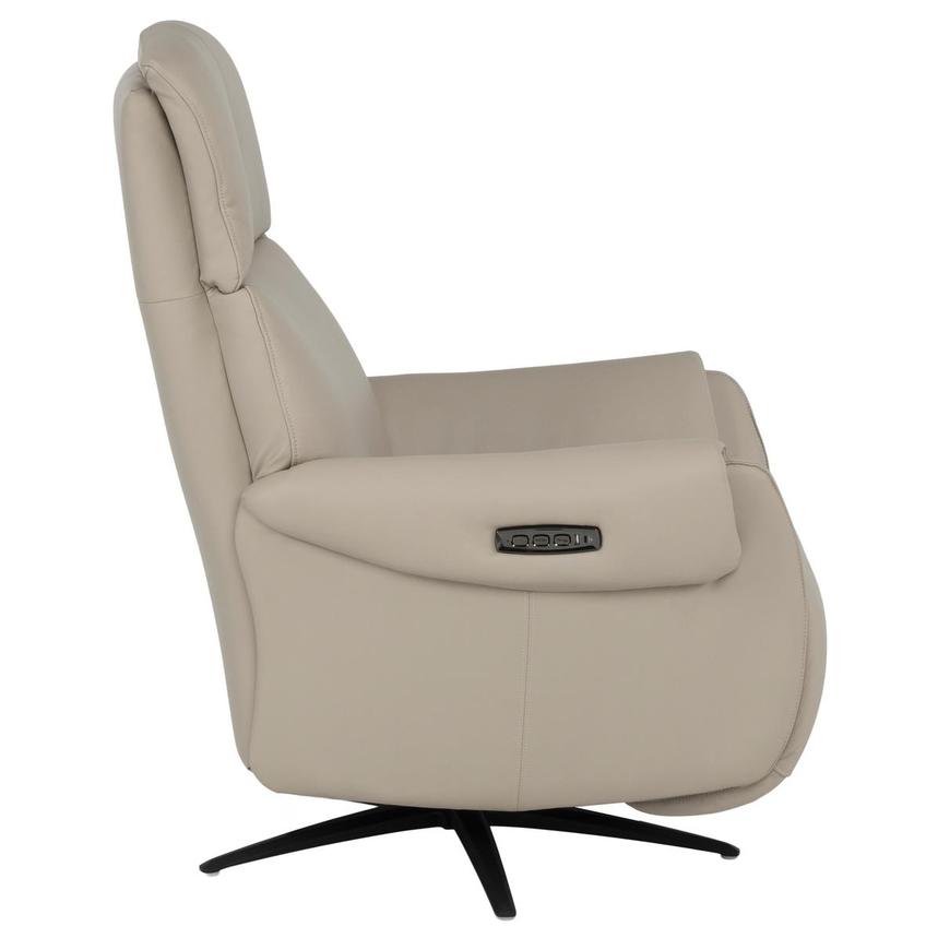 Torrence Taupe Leather Power Recliner alternate image, 3 of 9 images.