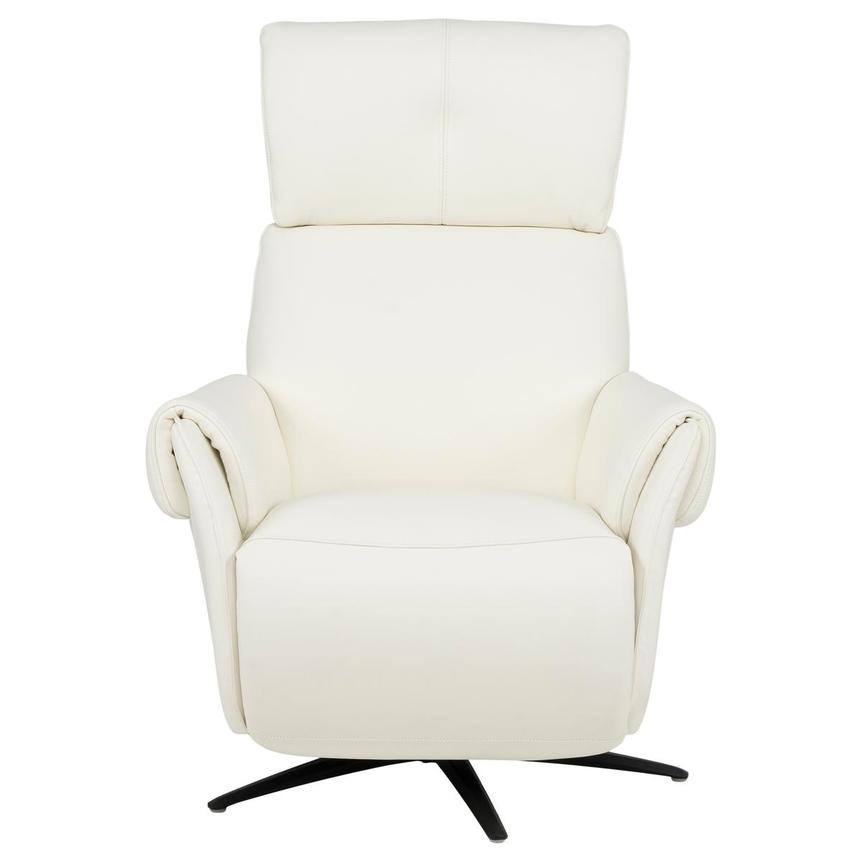 Torrence White Leather Power Recliner  alternate image, 2 of 16 images.