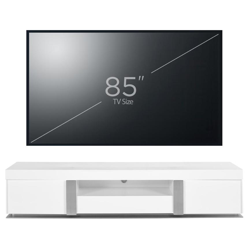 Grand Night White Gloss TV Stand alternate image, 2 of 6 images.