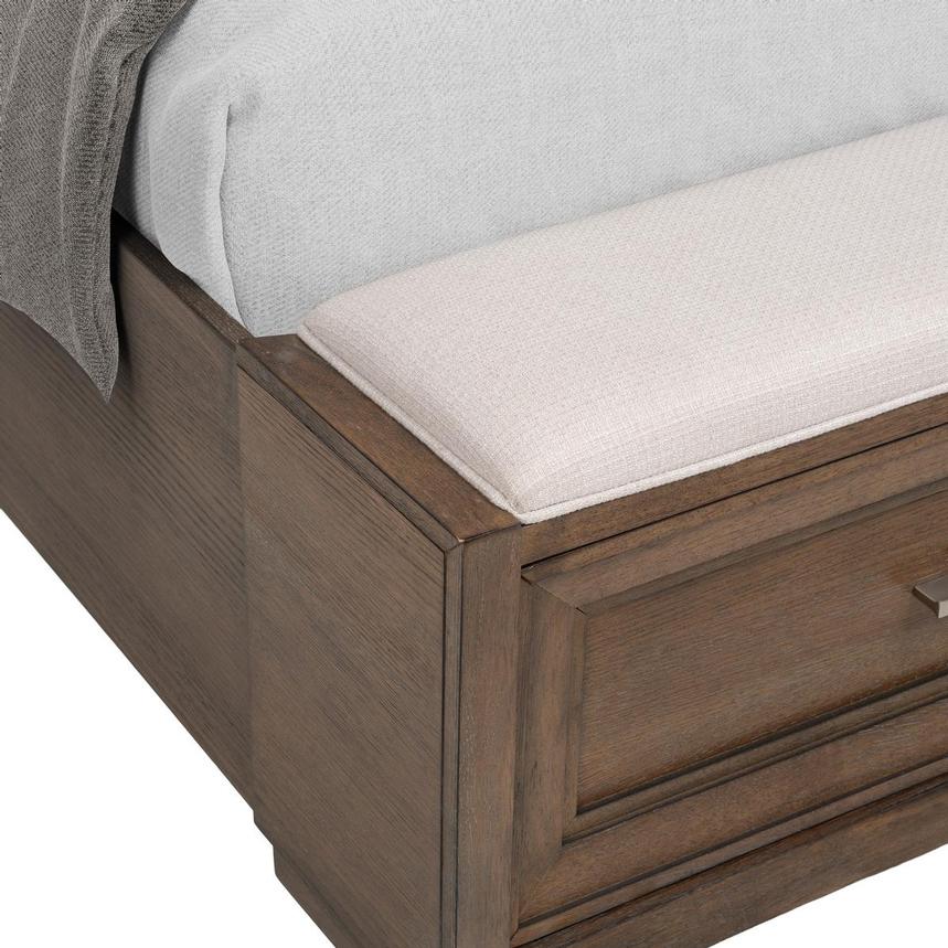 Vigo Brown Queen Storage Panel Bed  alternate image, 5 of 7 images.