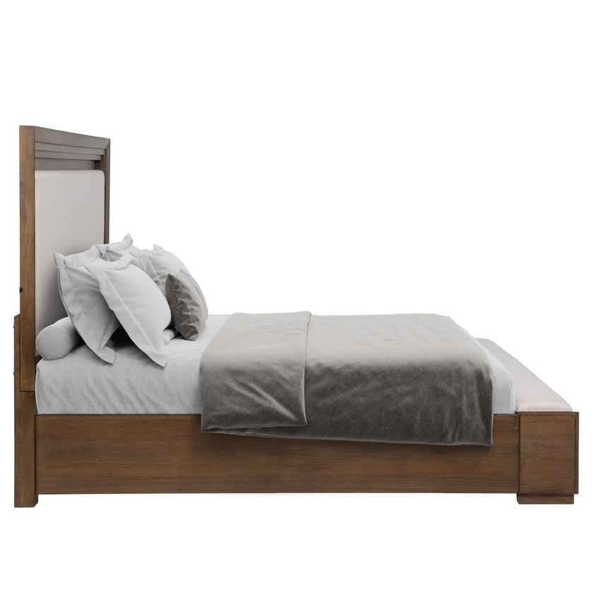 Vigo Brown Queen Storage Panel Bed  alternate image, 4 of 5 images.