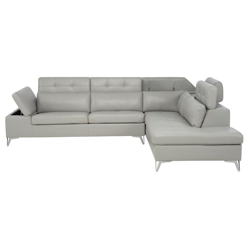 Sylar Gray Sectional Sofa  alternate image, 2 of 11 images.