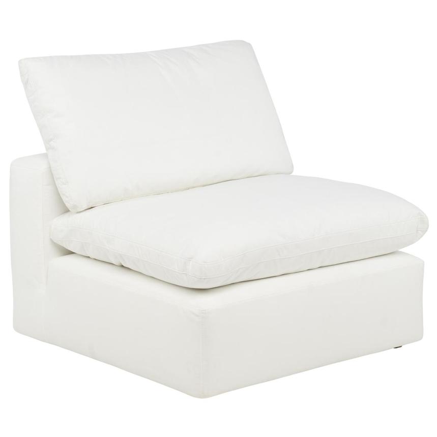 Nube II White Armless Chair  alternate image, 2 of 4 images.