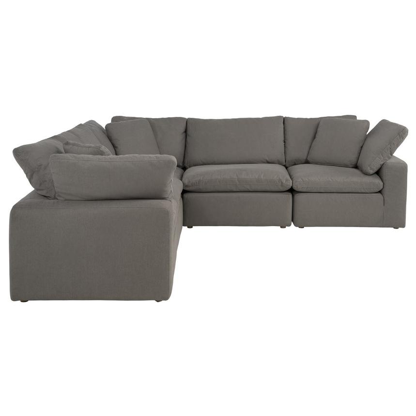 Nube II Gray Corner Sofa with 5PCS/2 Armless Chairs  alternate image, 2 of 8 images.