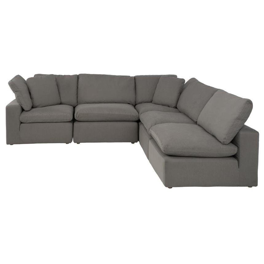 Nube II Gray Corner Sofa with 5PCS/3 Armless Chairs alternate image, 2 of 9 images.