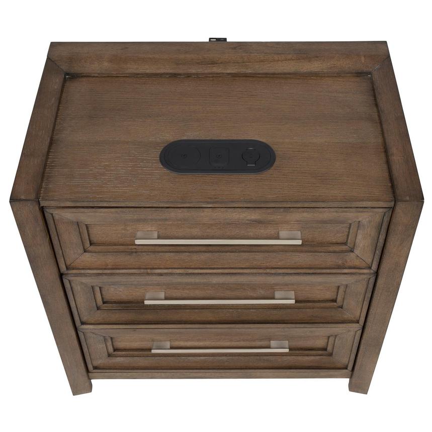 Vigo Brown Nightstand  alternate image, 4 of 15 images.